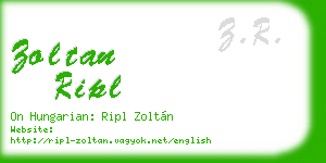 zoltan ripl business card